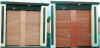 Faded orange doors with mullion restored with Everbrite.